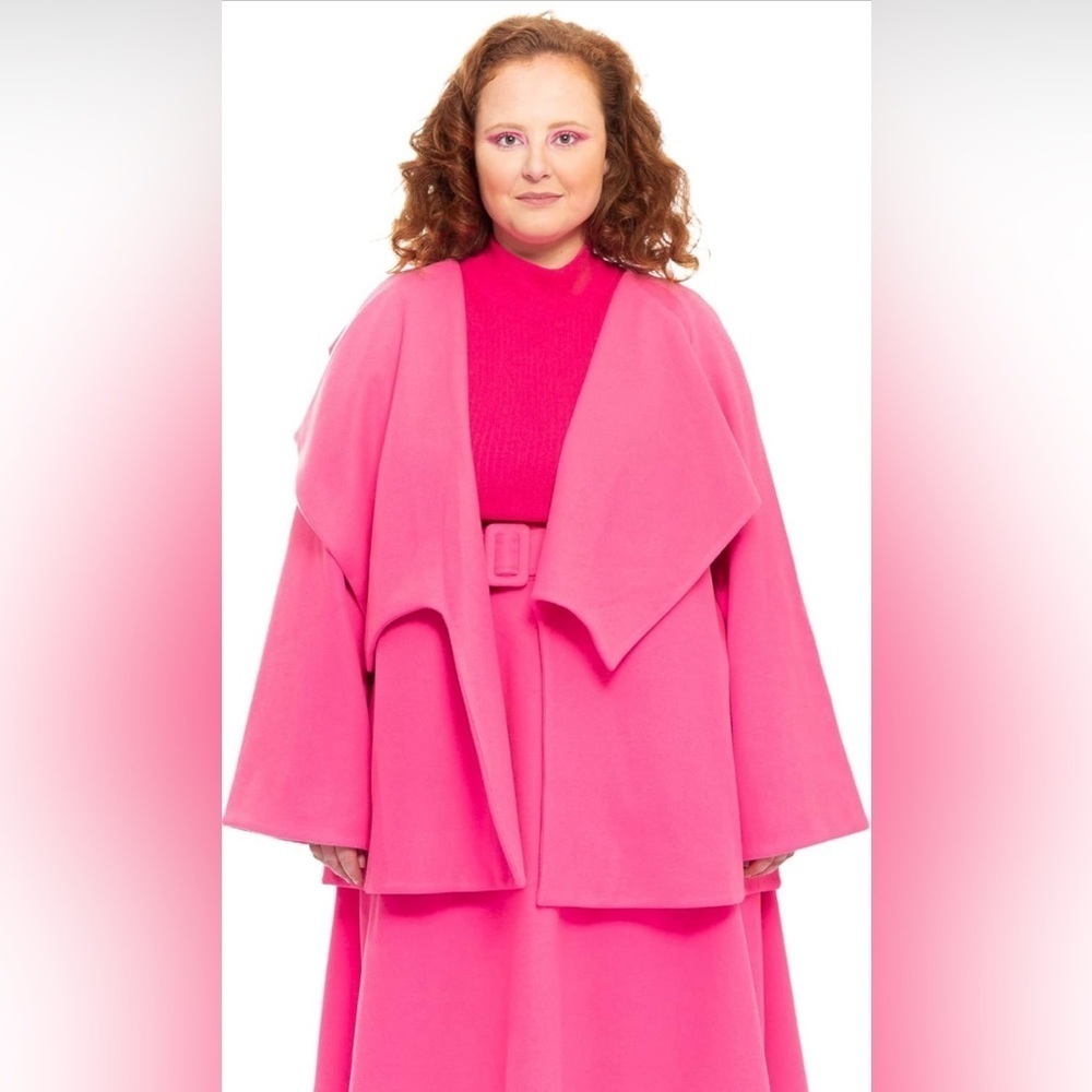 New without Tags: CHAOUICHE Women's Star Coat COLOR: Pink  SIZE: M